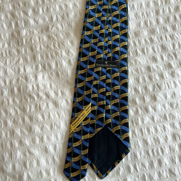 Vintage 100% silk Zegna tie - Picture 5 of 7